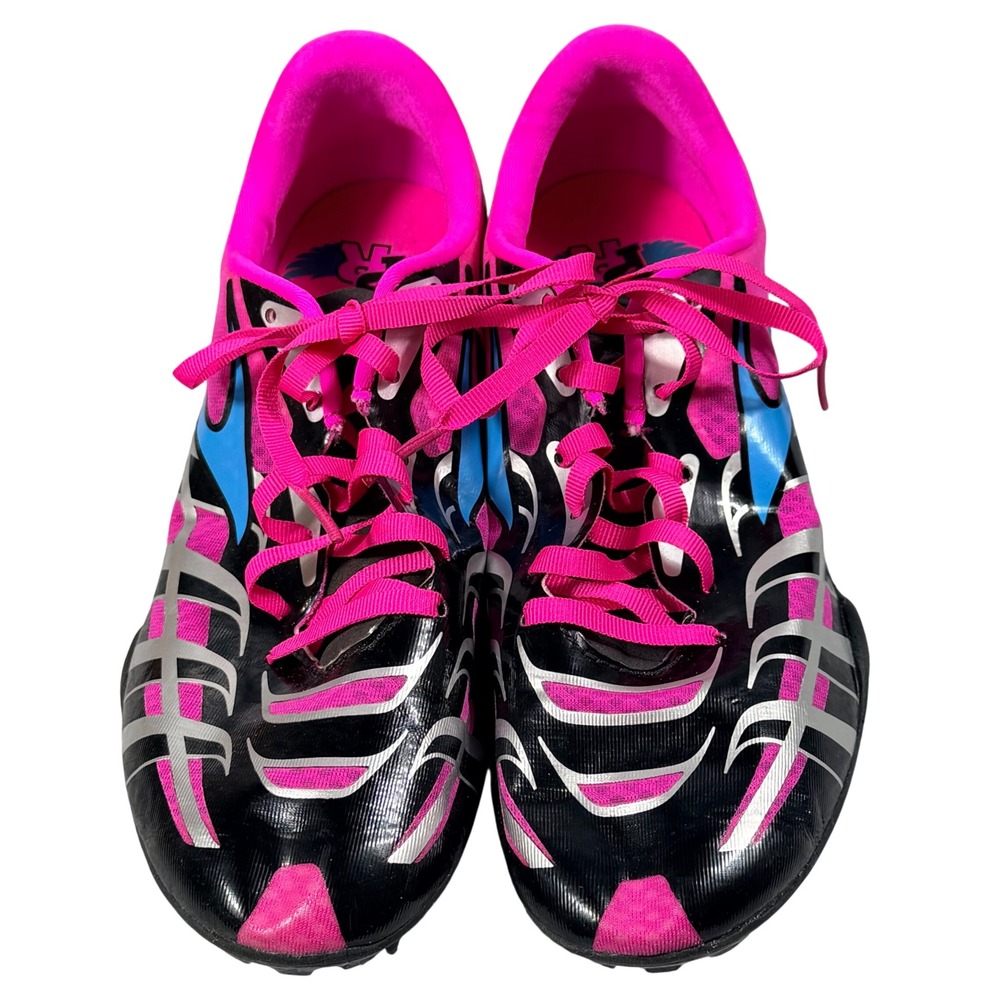 Brooks PR Sprint 3 Track Spikes Womens 7 Pink Black Racing Shoes 120186 1B 015